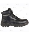 Bota de piel con puntera y plantilla de seguridad no metálicas con forro para policía
