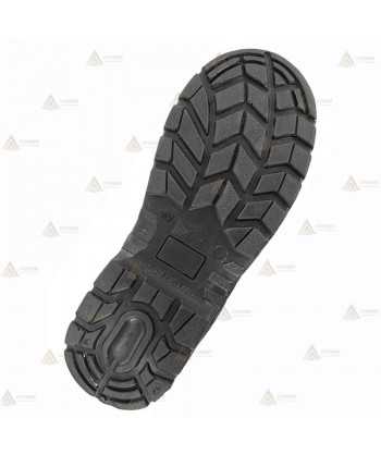 Bota de piel con puntera y plantilla de seguridad no metálicas con forro para policía