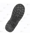 Bota de piel con puntera y plantilla de seguridad no metálicas con forro para policía