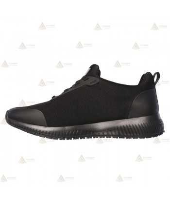 Zapatilla para uniformidad Skechers Squad SR de horma ancha para mujer color negro