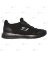 Zapatilla para uniformidad Skechers Squad SR de horma ancha para mujer color negro