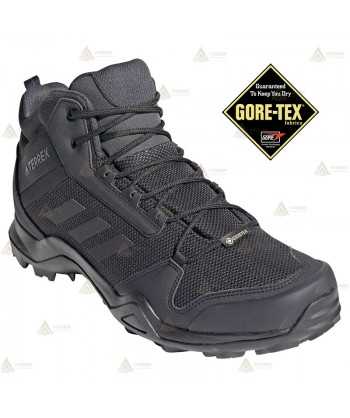 Botas tácticas de caña baja color negro de Adidas Terrex AX3 MID GTX con Goretex