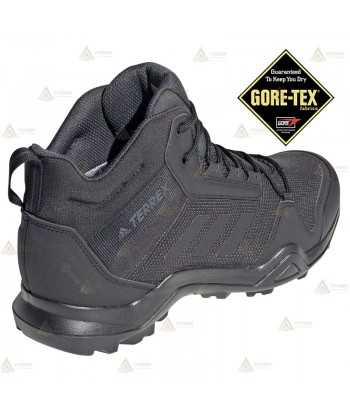 Botas tácticas de caña baja color negro de Adidas Terrex AX3 MID GTX con Goretex