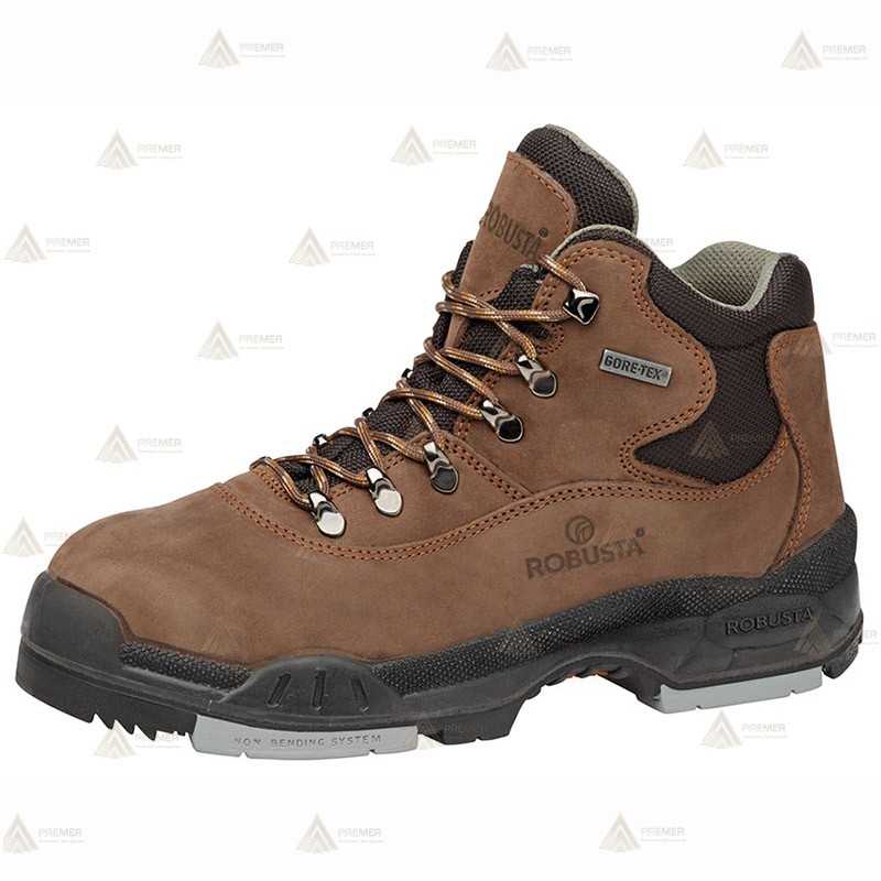 Bota de piel Nobuck de seguridad con membrana Goretex para forestales