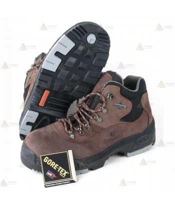 Bota de piel Nobuck de seguridad con membrana Goretex para forestales