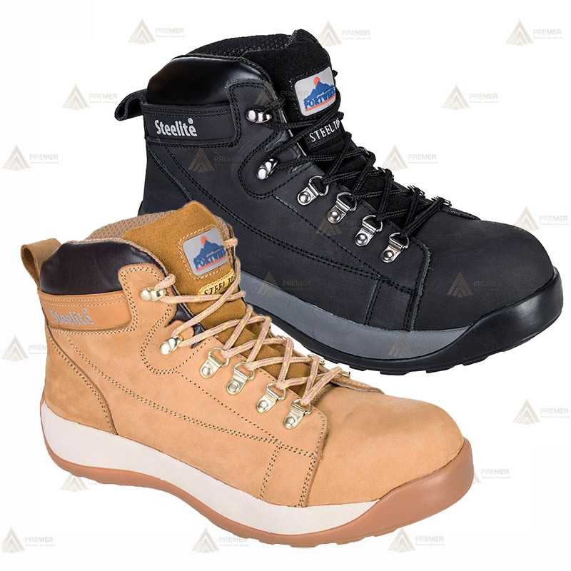 Bota de piel nobuck con puntera de seguridad SB HRO  (300º) para forestales