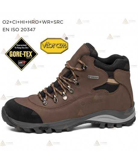 Bota de piel Nobuck de caña baja con Goretex para forestales