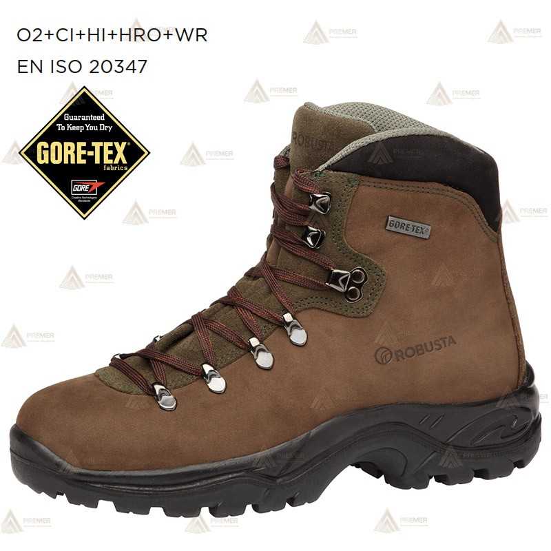 Bota de piel Nobuck de caña baja con Goretex para forestales