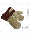 Guantes para bombero de piel flor de vacuno