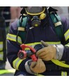 Guantes para bombero de piel flor de vacuno