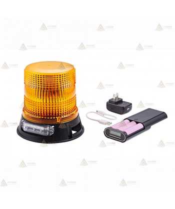 Luz destellante de led con batería para señalización de vehículos lentos o transportes especiales