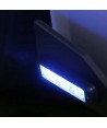 Foco direccional empotrable con 9 leds de color azul para emergencias