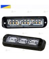 Foco direccional empotrable con 9 leds de color azul/ámbar para emergencias