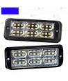 Foco direccional empotrable con 18 leds de color azul para emergencias