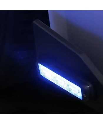 Foco direccional empotrable con 9 leds de color azul/ámbar para emergencias