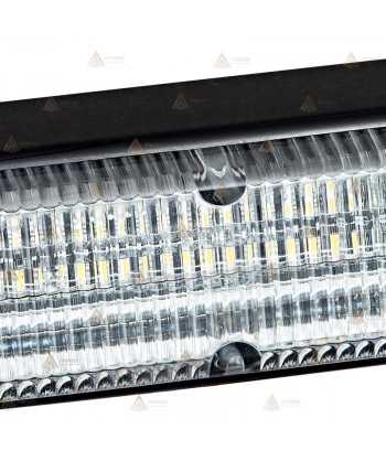 Foco direccional empotrable con visión 180º color azul/rojo para vehículos de emergencias