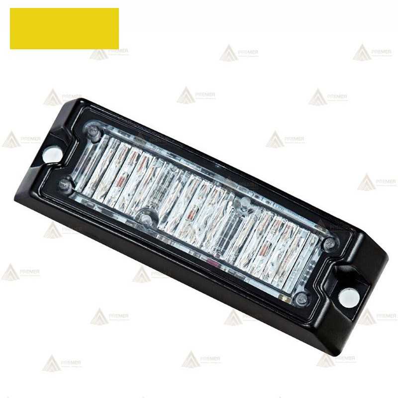 Foco direccional empotrable de 3 leds ámbar para vehículos