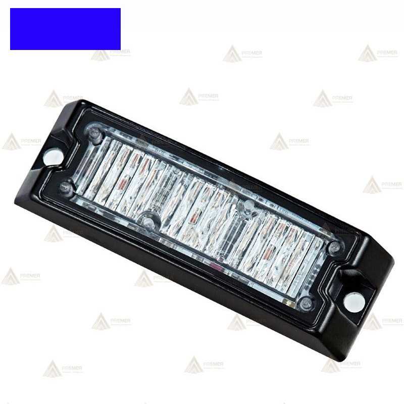 Foco direccional empotrable de 3 leds azules para vehículos de emergencias
