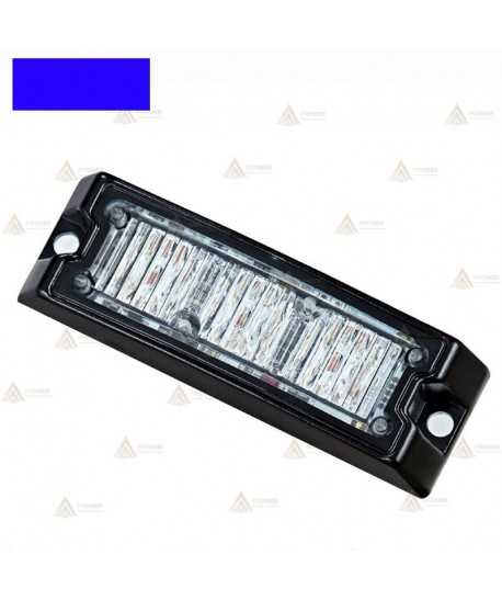 Foco direccional empotrable de 3 leds azules para vehículos de emergencias