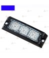 Foco direccional empotrable de 3 leds azules para vehículos de emergencias