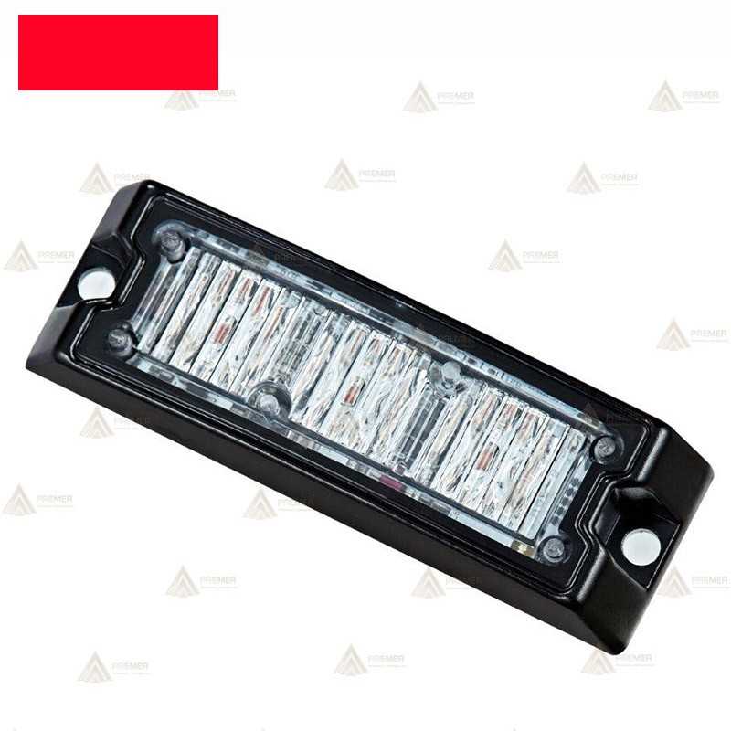 Foco direccional empotrable de 3 leds rojos para vehículos de emergencias