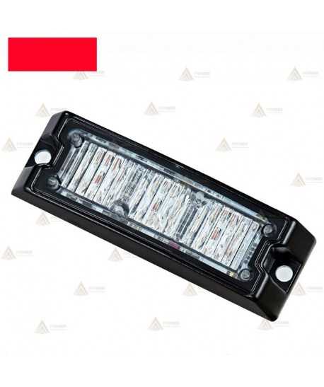 Foco direccional empotrable de 3 leds rojos para vehículos de emergencias