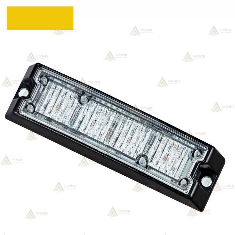Foco direccional empotrable de 4 leds ámbar para vehículos
