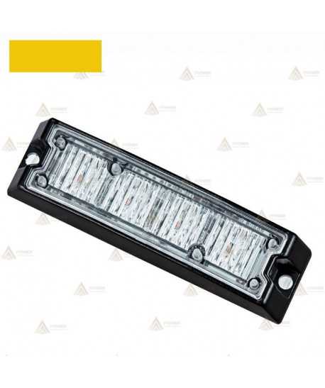 Foco direccional empotrable de 4 leds ámbar para vehículos