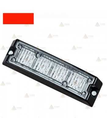 Foco direccional empotrable de 4 leds rojos para vehículos de emergencias