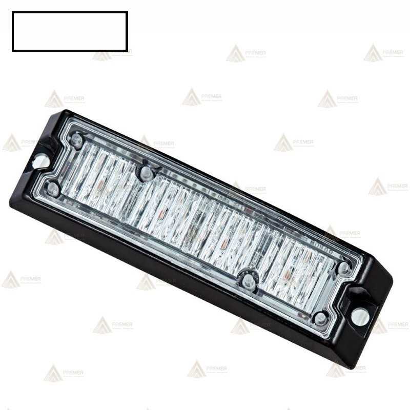 Foco direccional empotrable de 4 leds blancos para vehículos de emergencias