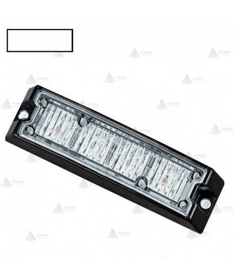 Foco direccional empotrable de 4 leds blancos para vehículos de emergencias