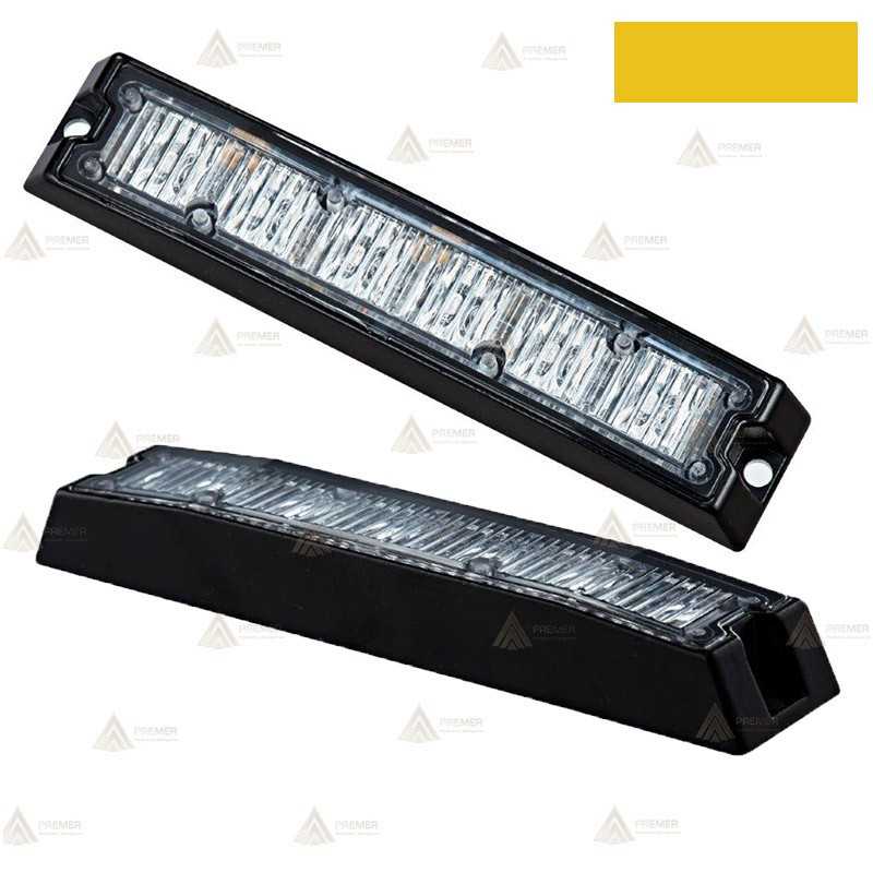 Foco direccional empotrable de 6 leds ámbar para vehículos