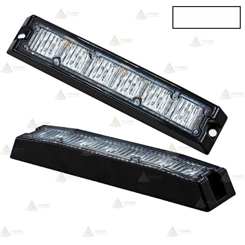 Foco direccional empotrable de 6 leds blancos para vehículos de emergencias