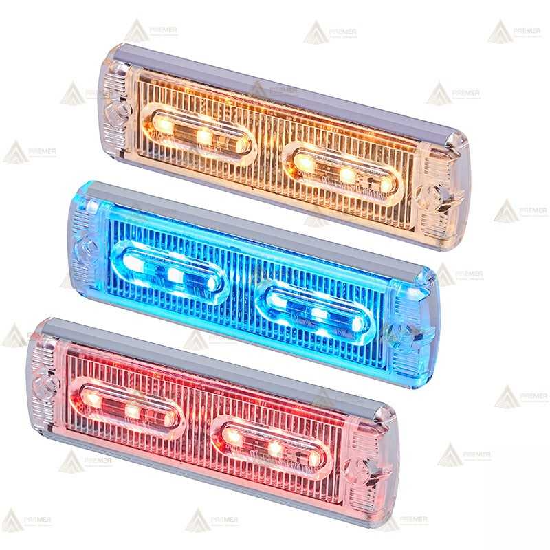 Foco direccional empotrable 6 leds para vehículos de emergencias