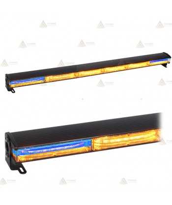 Barra direccional con leds ámbar/azul de 81 cm. para vehículos de emergencias