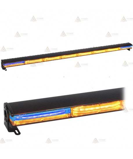 Barra direccional con leds ámbar/azul de 107,4 cm. para vehículos de emergencias