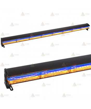 Barra direccional con leds ámbar/azul de 107,4 cm. para vehículos de emergencias