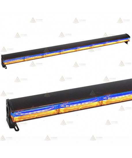 Barra direccional con leds ámbar/azul de 107,4 cm. para vehículos de emergencias