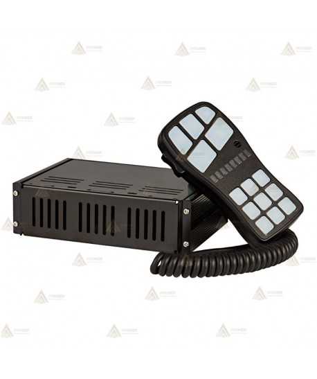 Amplificador de sirena de 100 W con megafonía para vehículos de emergencias
