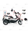 Kit de luces para motos de policía con mástil de 24 leds