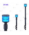 Kit de luces para motos de policía con mástil de 24 leds