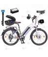 Kit de luces de señalización para bicicleta de policía con mástil telescópico