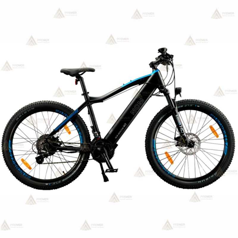 Bicicleta eléctrica de montaña para policía con batería 48V 12Ah 576Wh