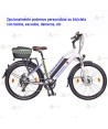 Bicicleta eléctrica con motor de 250W y batería de 48V 16Ah, 768Wh para policía