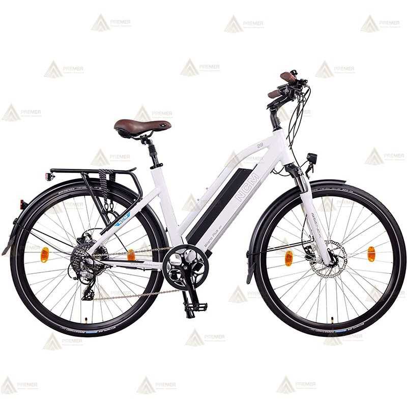 Bicicleta eléctrica con motor de 250W y batería de 48V 16Ah, 768Wh para policía