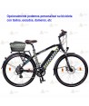 Bicicleta eléctrica con motor de 250W y batería de 48V 16Ah 768Wh para policía