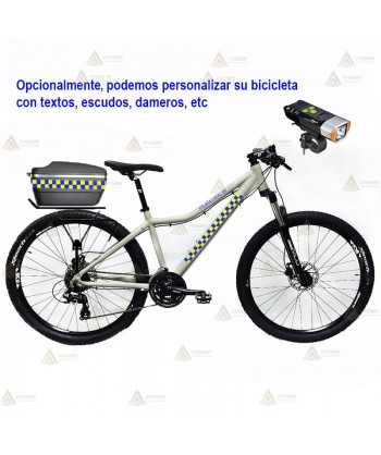 Bicicleta de montaña de aluminio para policía