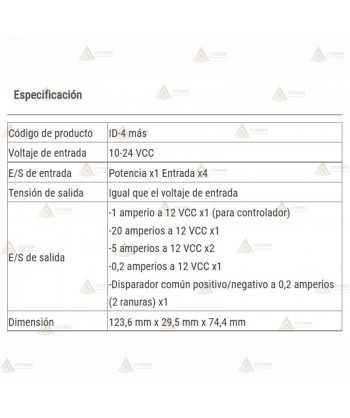 Controlador programable para vehículos de emergencias