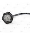 Piloto empotrable con 6 leds color ambar para vehículos de emergencias