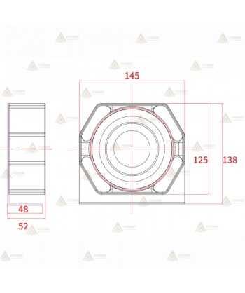 Altavoz compacto de 100 W para vehículos de emergencias